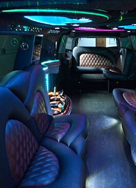 stunning features in a limo